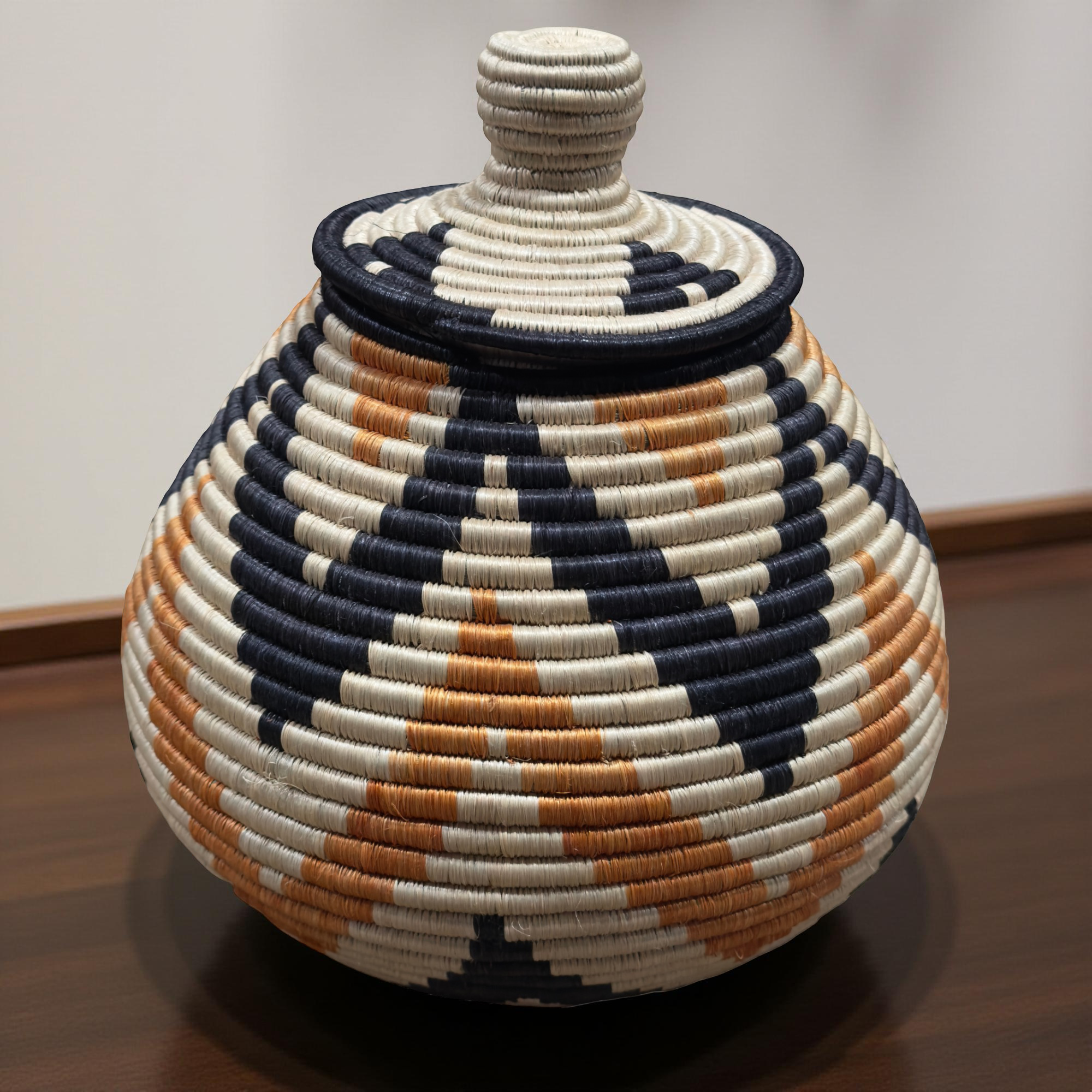 Handwoven Sisal African Storage Baskets - Various Colors and Sizes