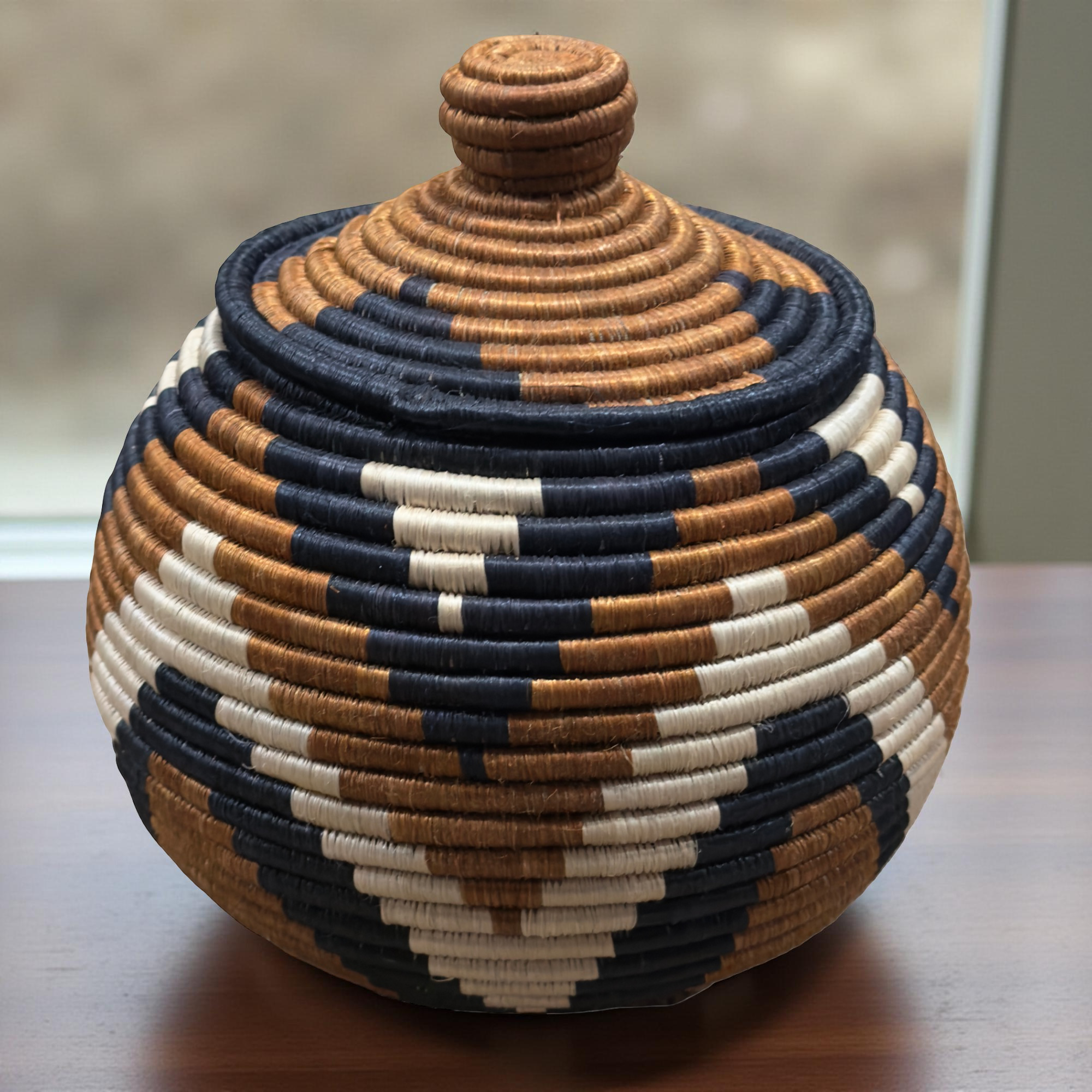 Handwoven Sisal African Storage Baskets - Various Colors and Sizes - Image 9
