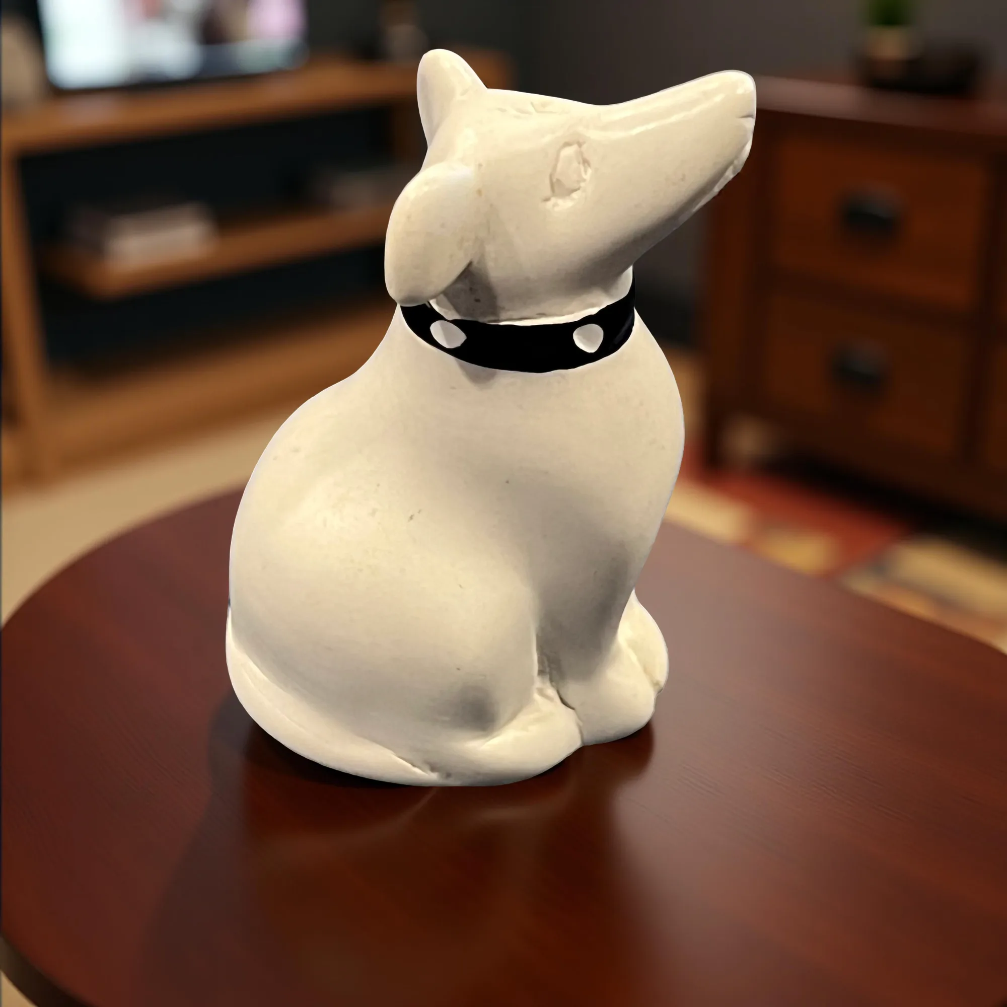 Handcarved Soaptstone Dog Figurine - Image 2