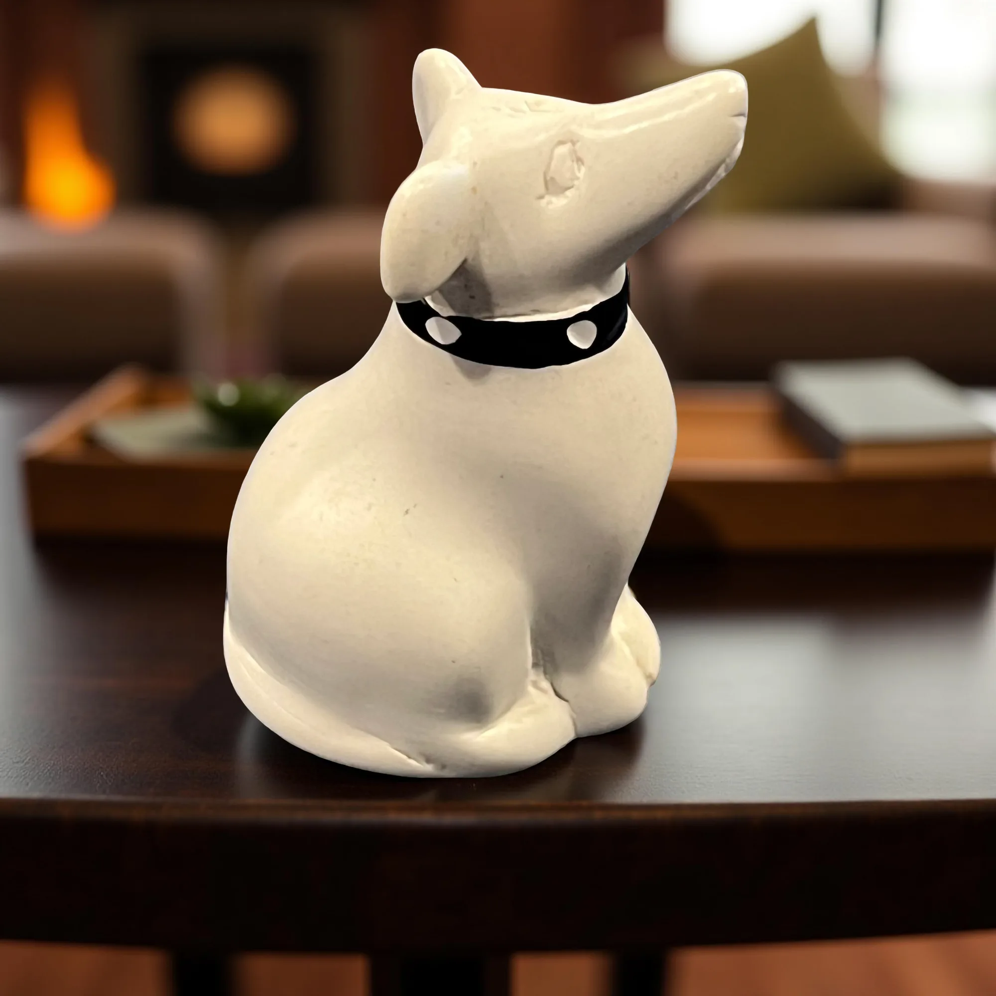 Handcarved Soaptstone Dog Figurine - Image 3