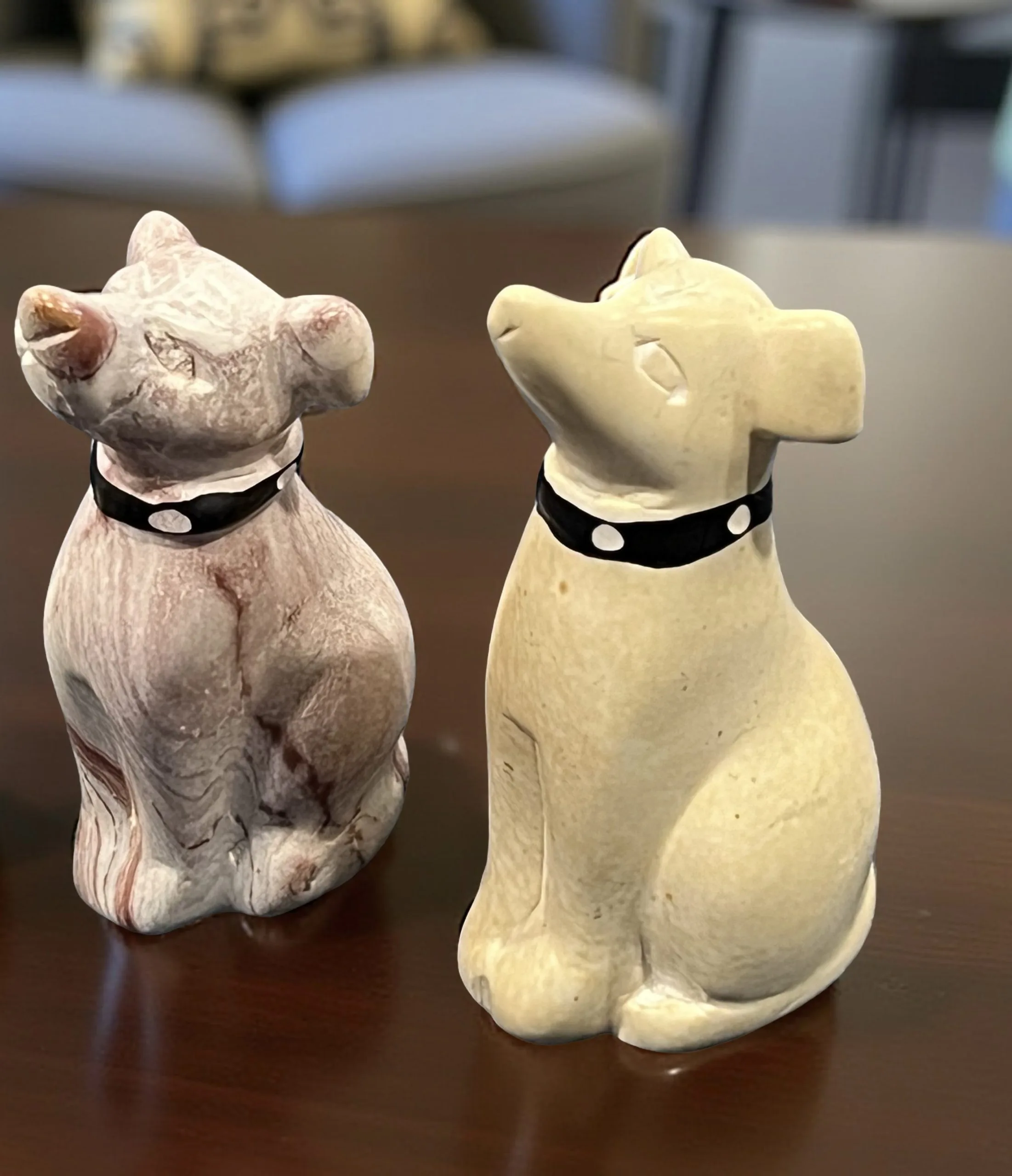 Handcarved Soaptstone Dog Figurine
