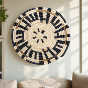 Handwoven Raffia and Banana Leaves Wall Plate - Various Sizes