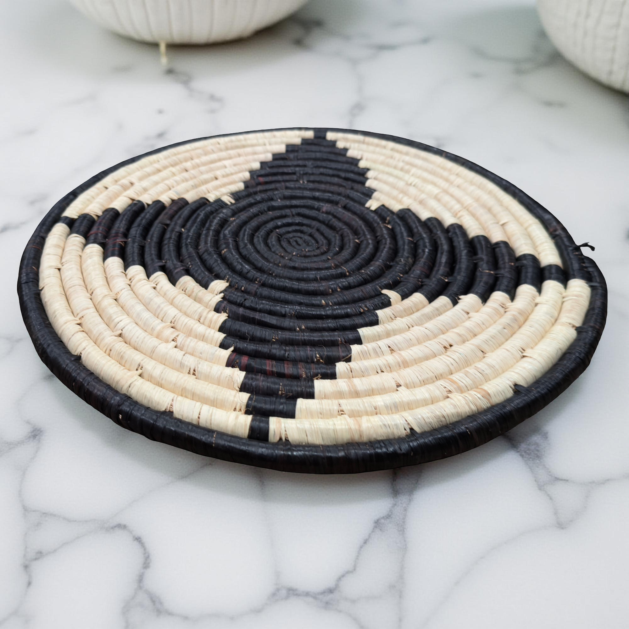 Raffia African Trivet Baskets for wall and Kitchen - Various Colors and Sizes - Image 2