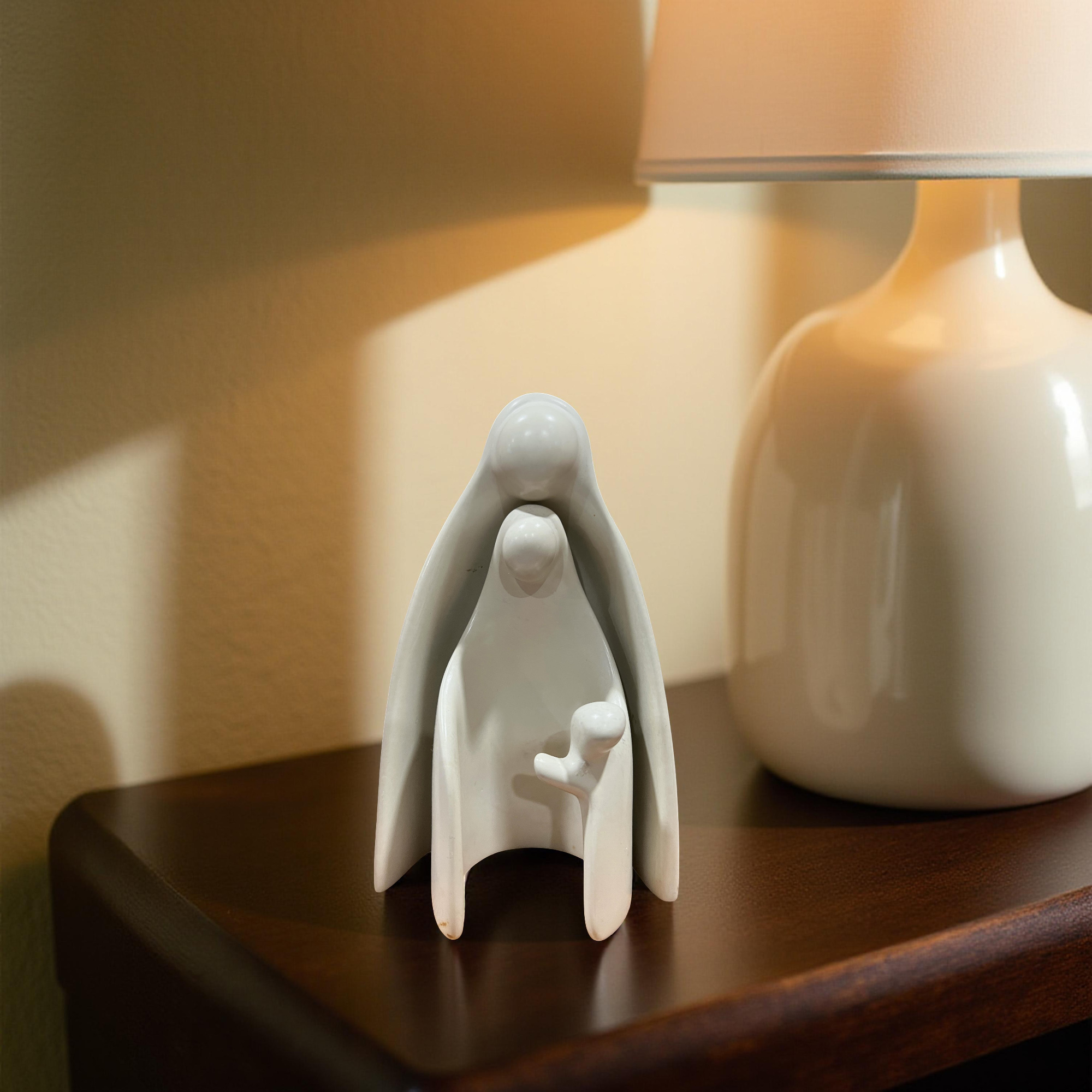 Two Piece Natural Kisii Soapstone Nativity - Holy Family - Image 4