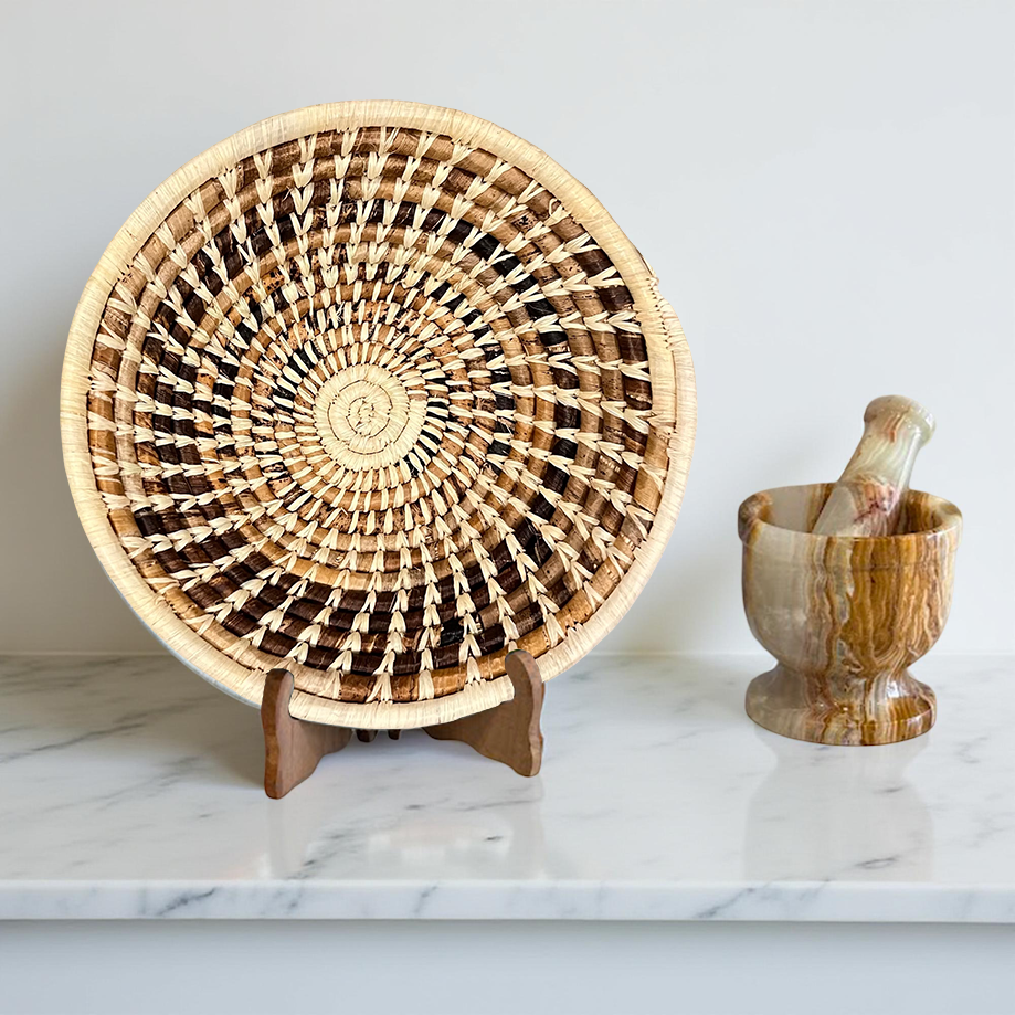 Banana leaves Basket Bowl 4 sizes