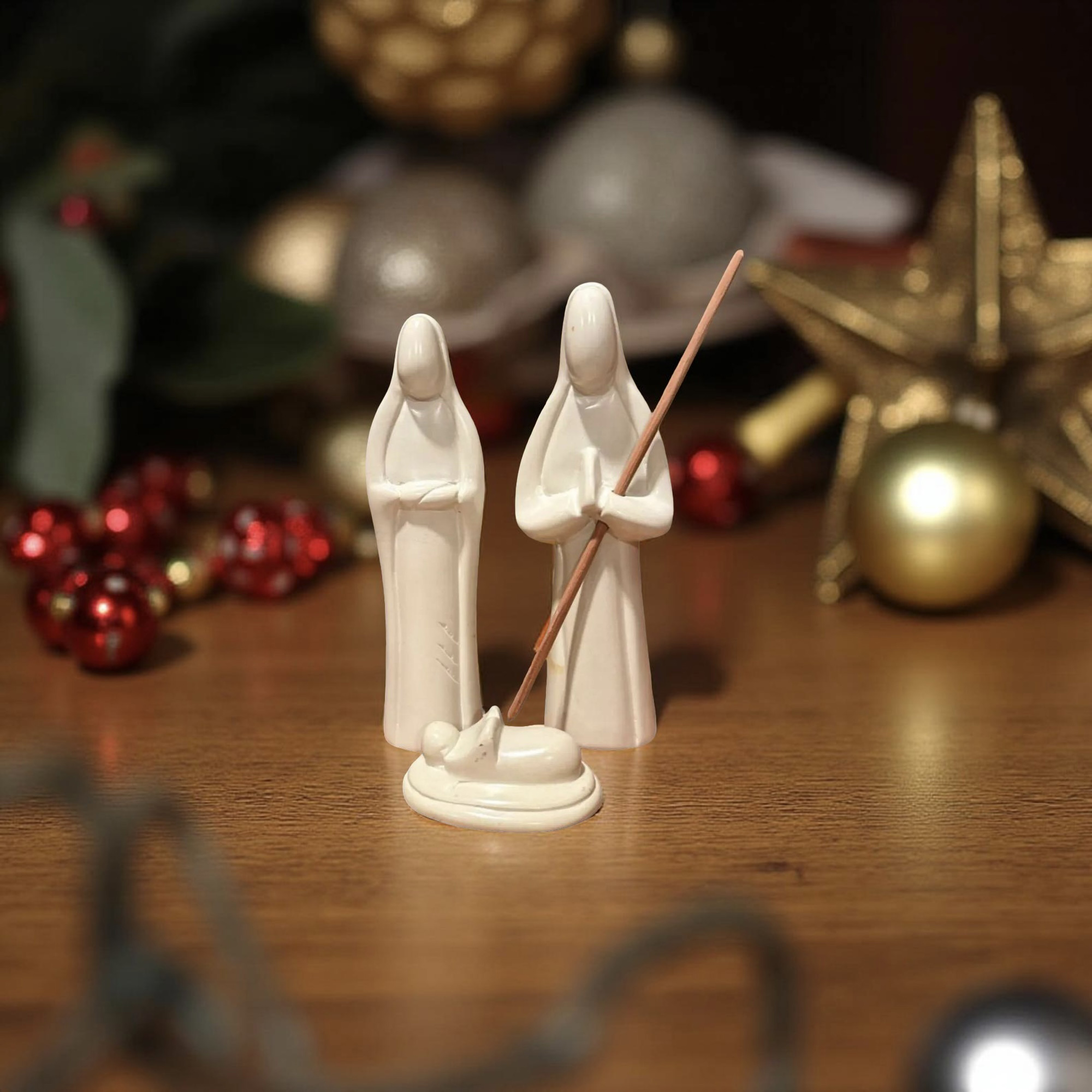 Natural Kisii Soapstone Nativity - Holy Family - Image 3