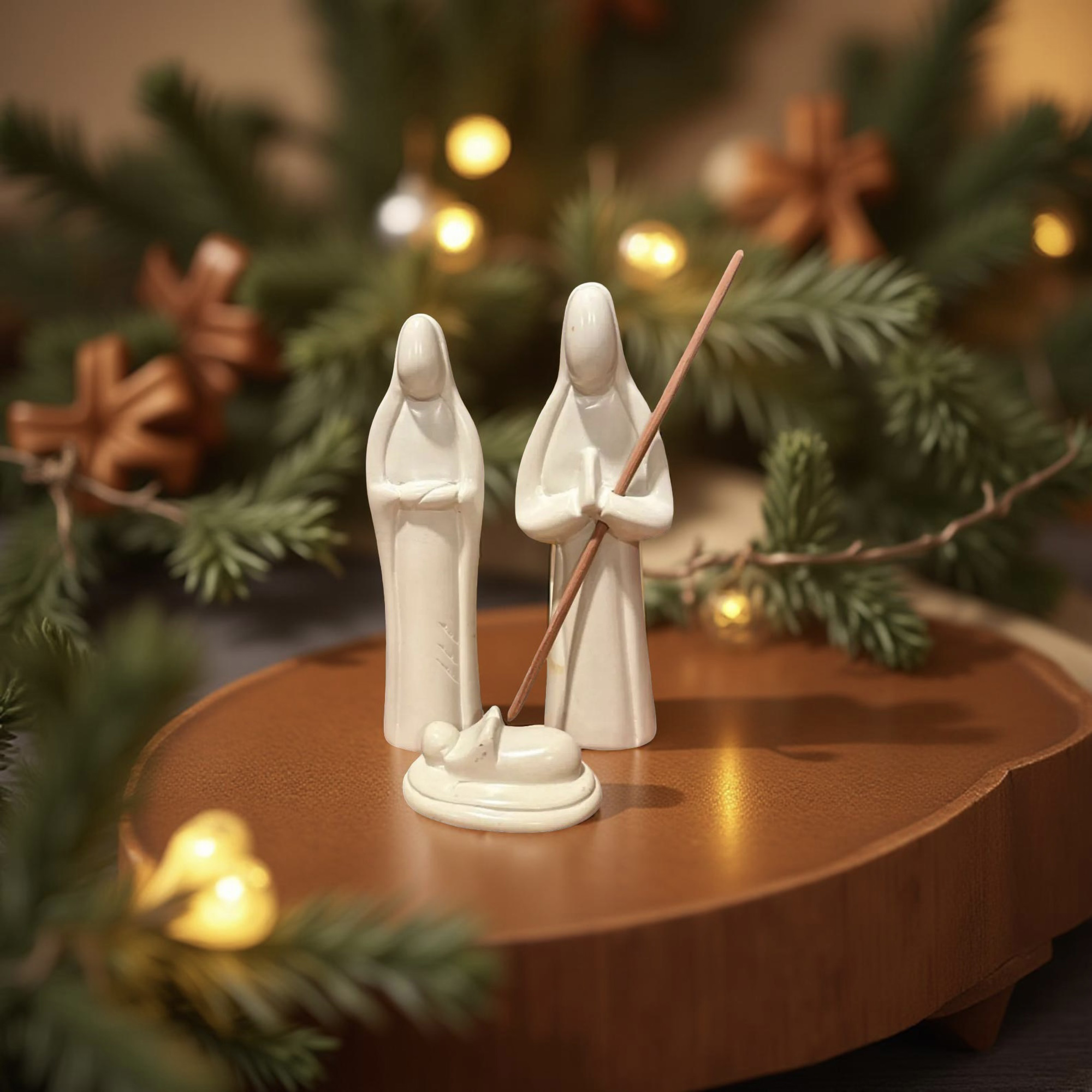 Natural Kisii Soapstone Nativity - Holy Family - Image 5