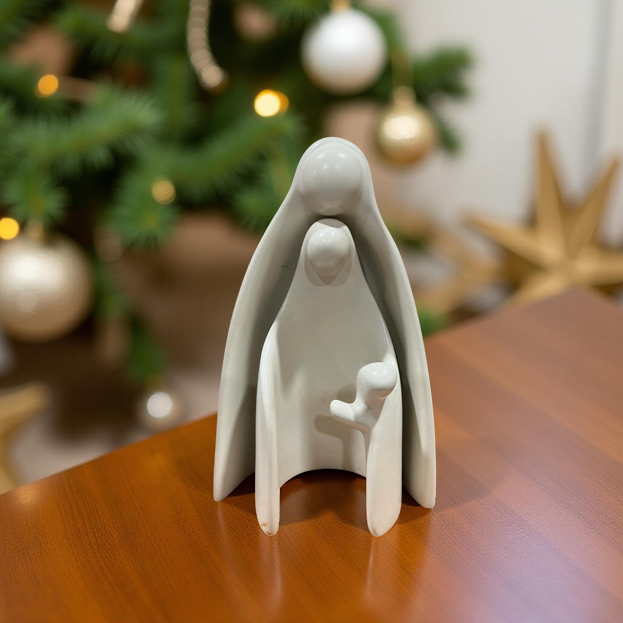 Two Piece Natural Kisii Soapstone Nativity - Holy Family - Image 7