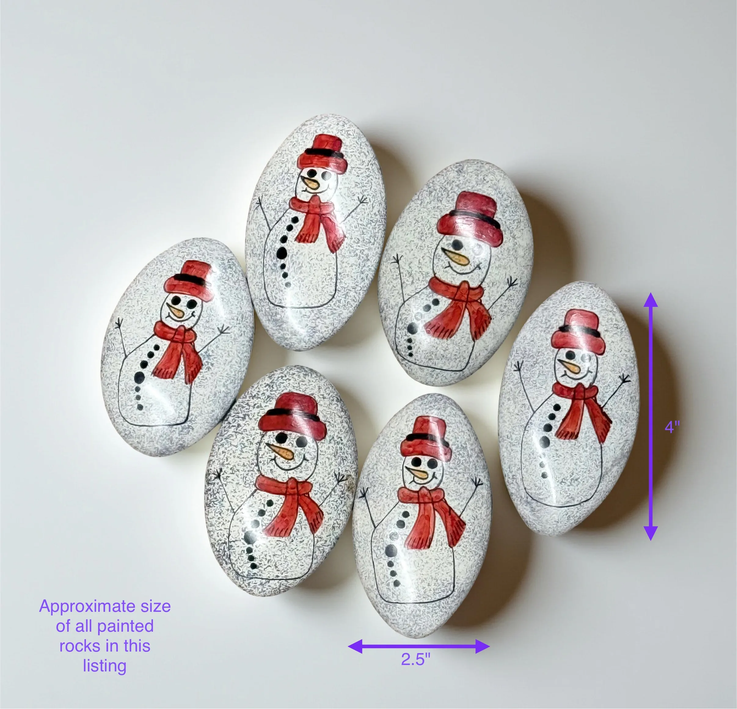 Festive Handpainted Soapstone Christmas Decor for Holiday Tablescaping - Set of 5 - Image 8