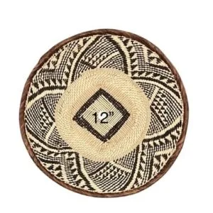 Tonga Basket with Kaleidoscope Pattern Design - 12 Inches