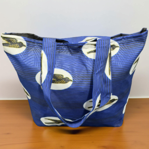 Colorful Ankala African Tote Bag with Liner, Inner Pocket and Zip - Animal Patterns