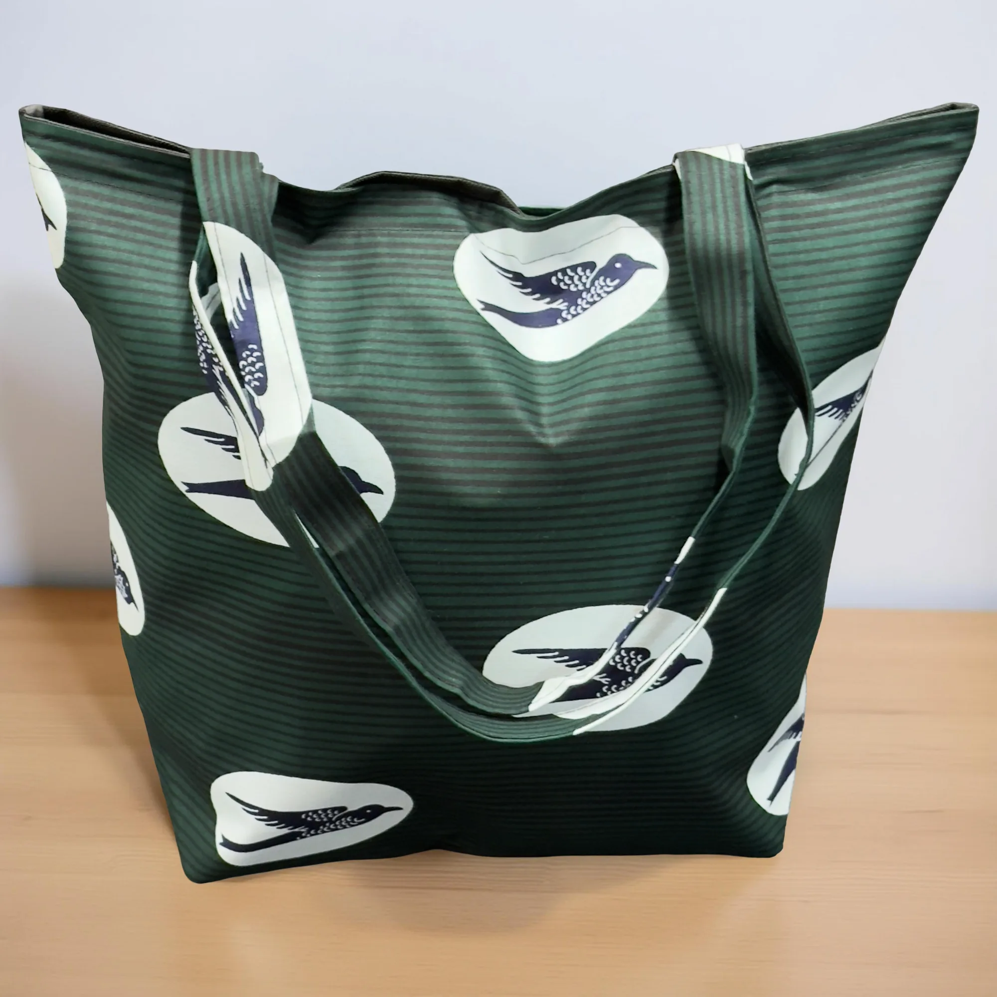 Colorful Ankala African Tote Bag with Liner, Inner Pocket and Zip - Animal Patterns - Image 2