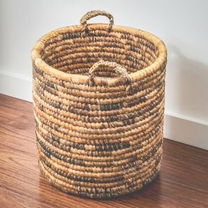 Open Banana Leaves Storage Basket with Handle - Various Sizes