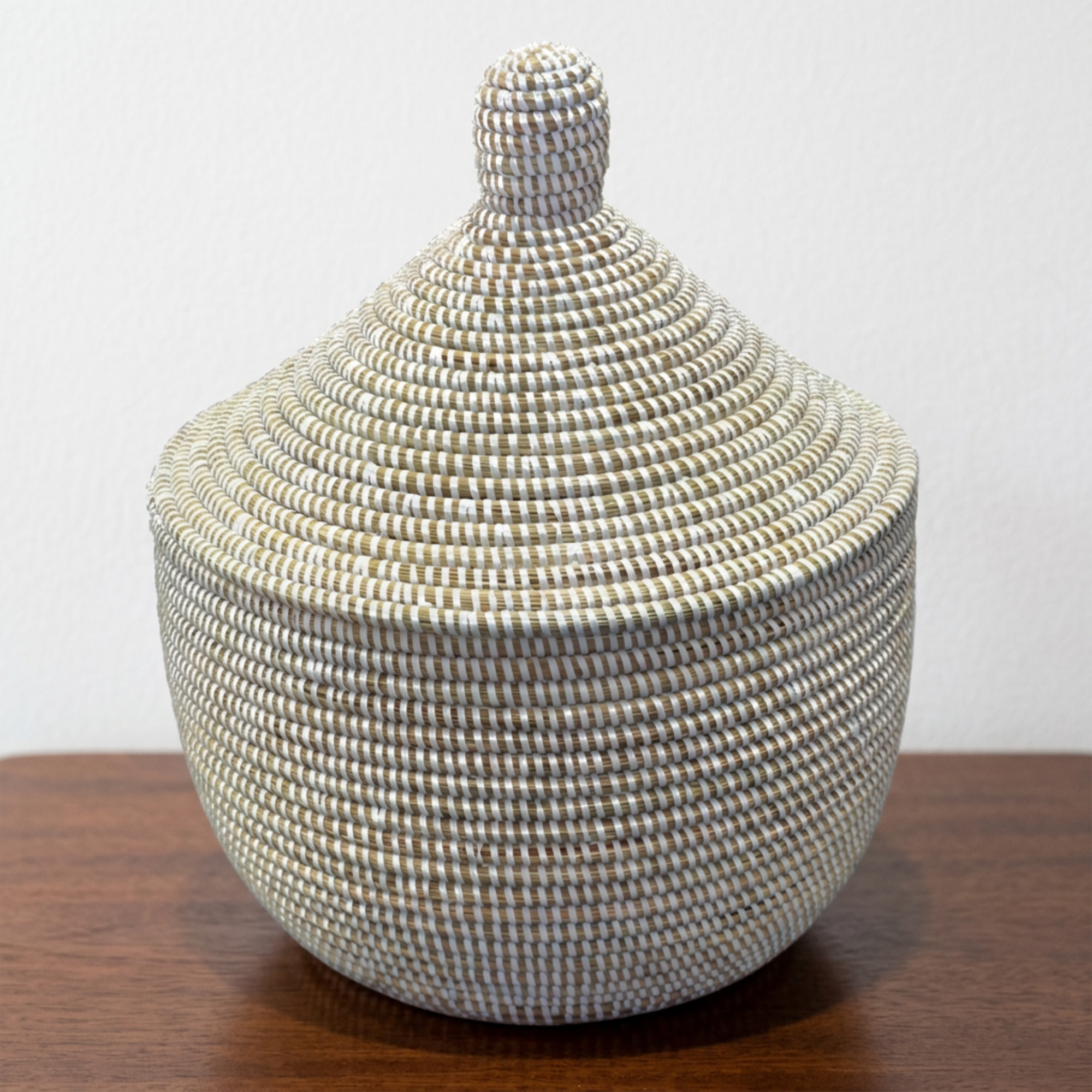 Colorful Senegalese Cone Lidded Warming Storage Baskets - Various Colors and Sizes - Image 11