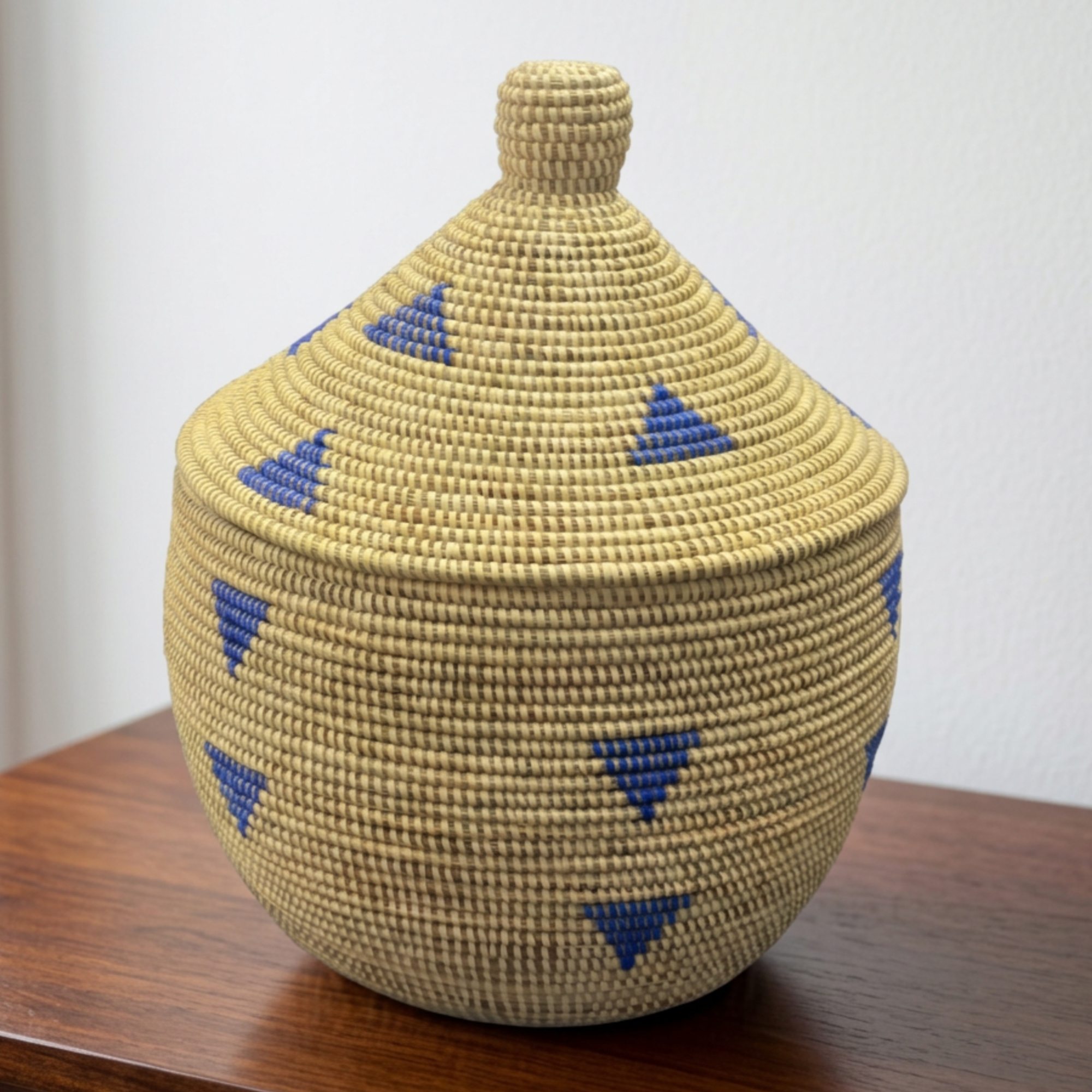 Colorful Senegalese Cone Lidded Warming Storage Baskets - Various Colors and Sizes - Image 8