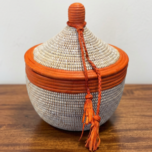 Colorful Senegalese Cone Lidded Warming Storage Baskets - Various Colors and Sizes
