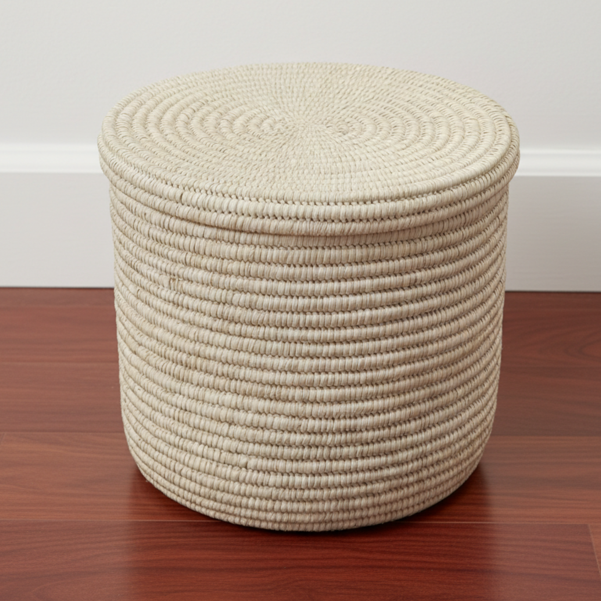 Turkana Palm Lidded Storage Baskets with Handle - Various Sizes