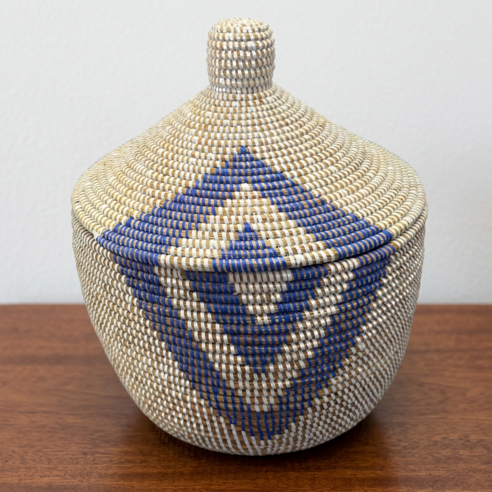 Colorful Senegalese Cone Lidded Warming Storage Baskets - Various Colors and Sizes - Image 4