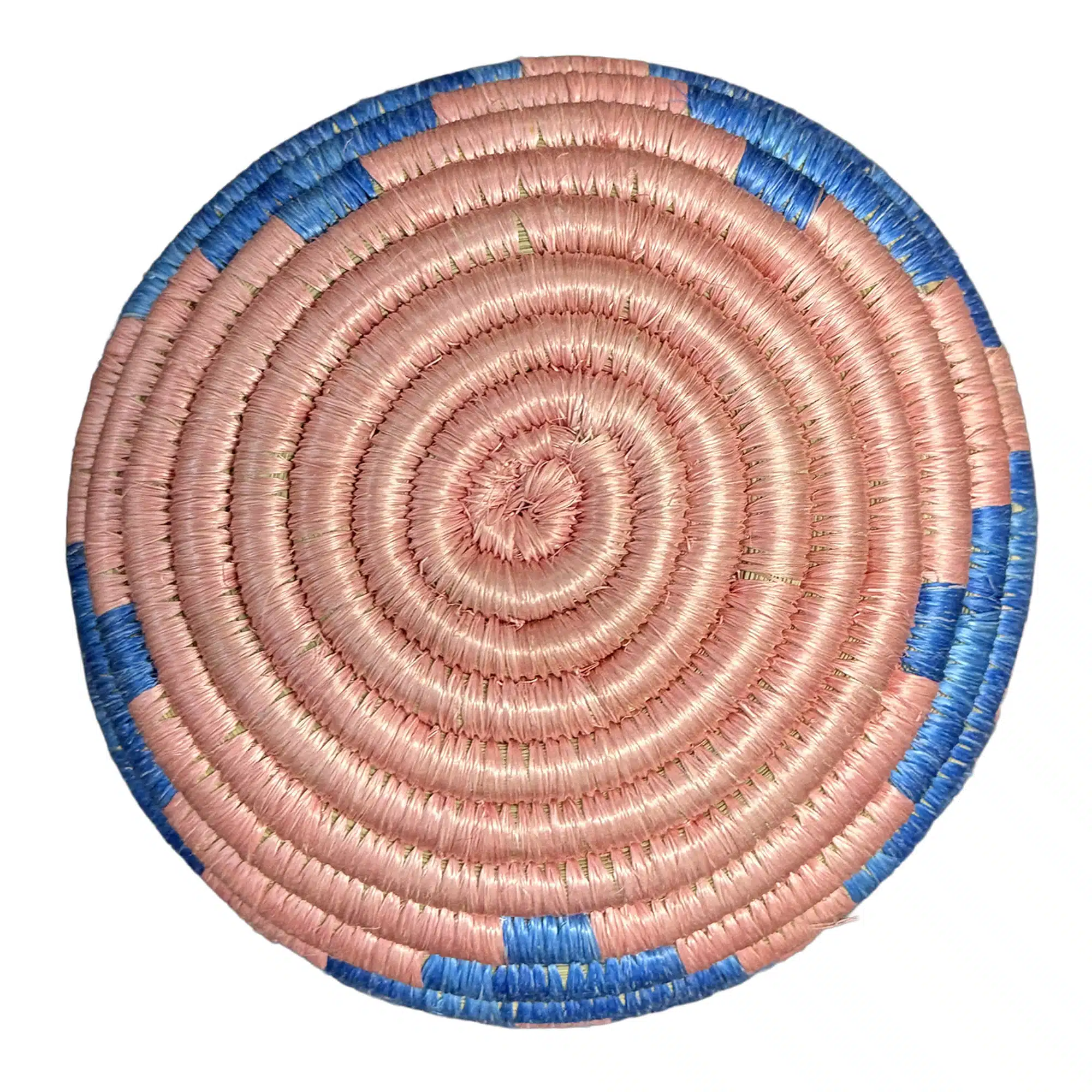 Handwoven Trinket Baskets for Small item Storage and Organizing in Pink, Blue - Image 2