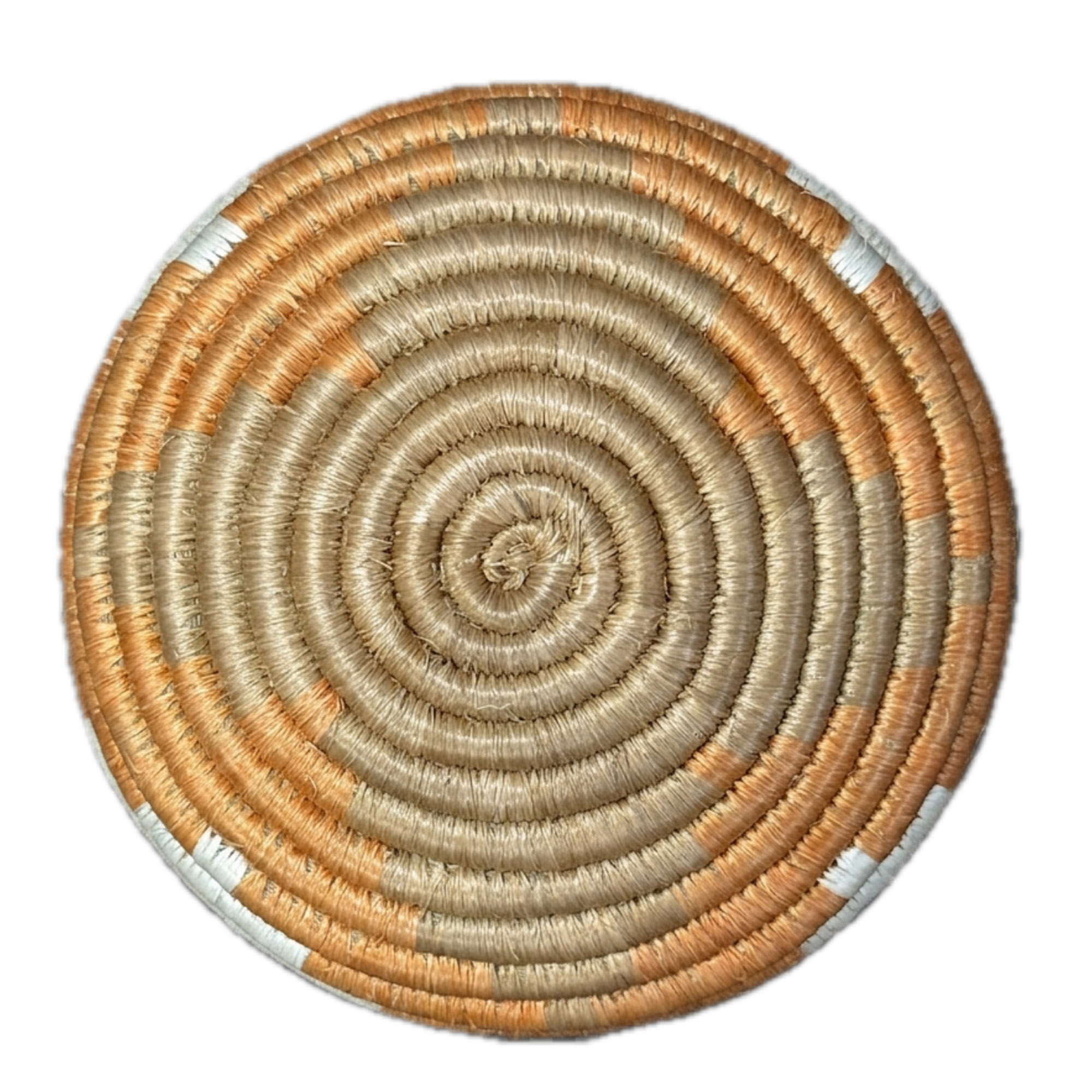 Handwoven Trinket Baskets for Small item Storage and Organizing in Teja, Natural, Vino - Image 4