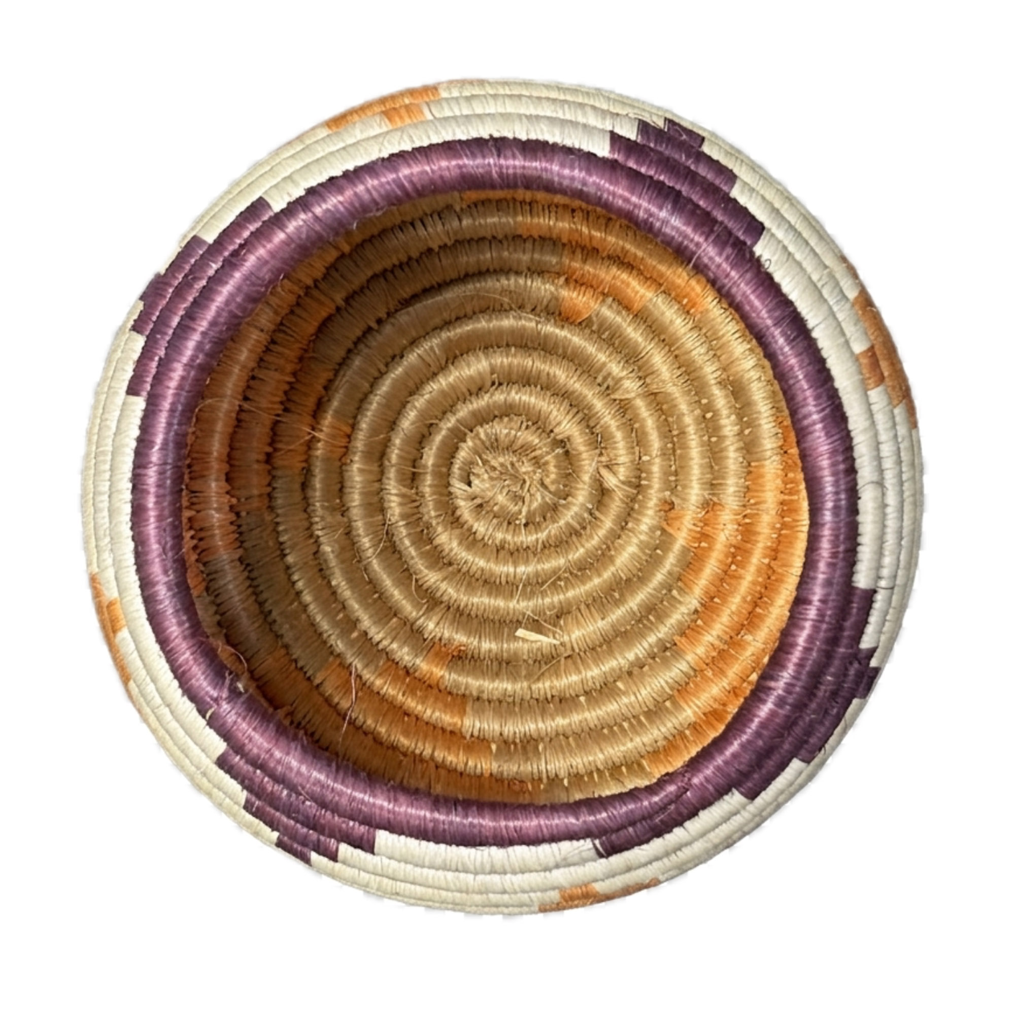 Handwoven Trinket Baskets for Small item Storage and Organizing in Teja, Natural, Vino - Image 3