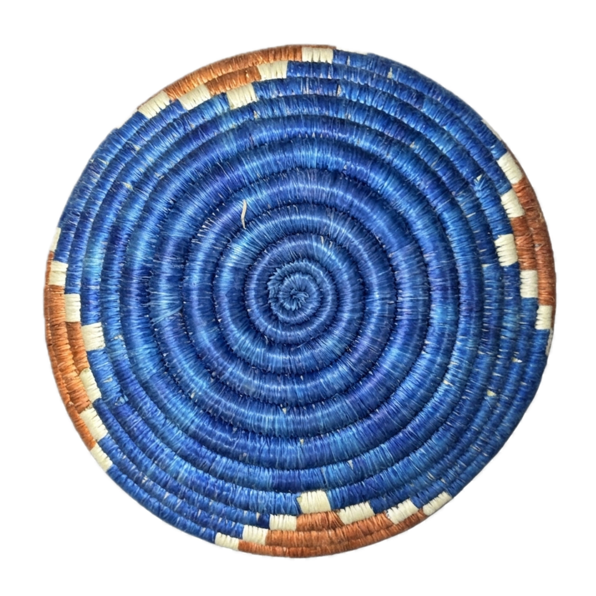 Handwoven Trinket Baskets for Small item Storage and Organizing in Teja, Blue - Image 4